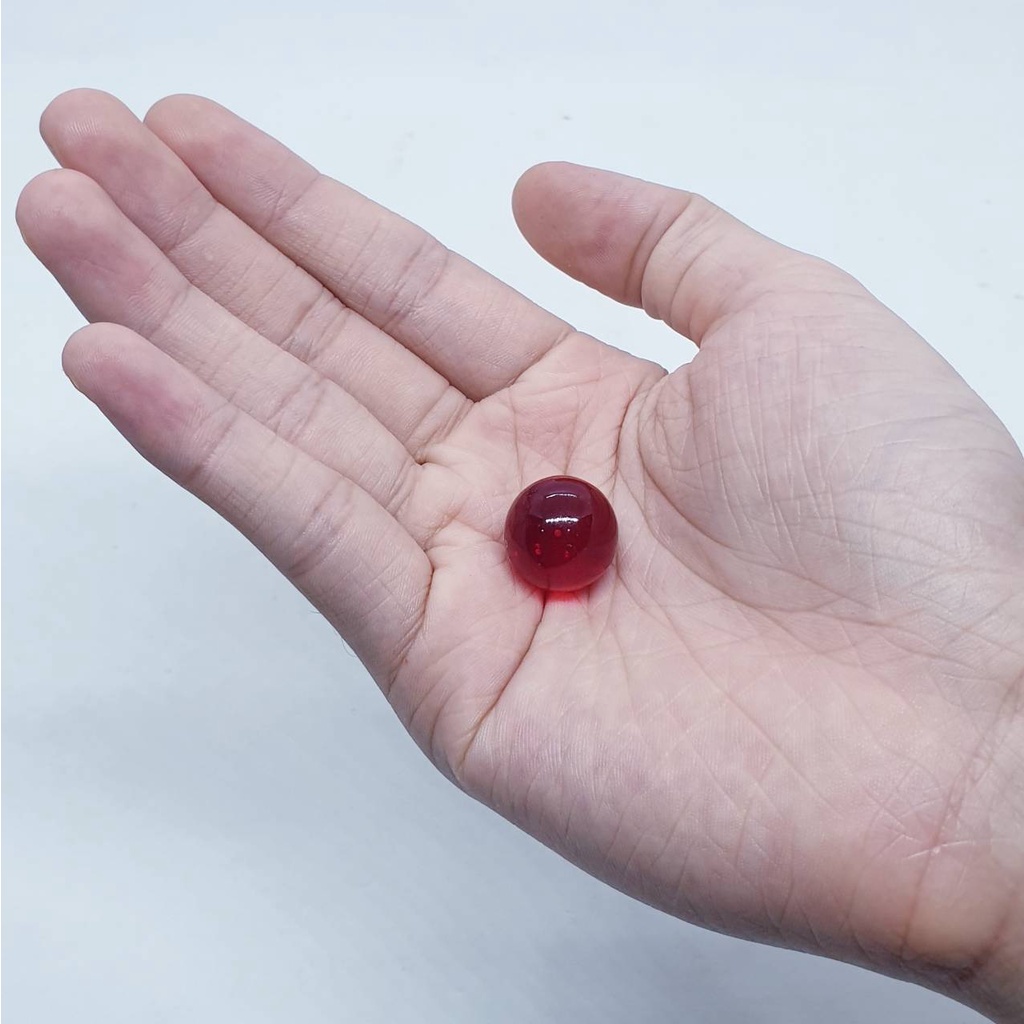 ลูกแก้วใส 16มิล  บรรจุ 7 ดวง ลูกแก้วแท้ เกรด A มาใหม่ แช่น้ำได้  มีหลายสีให้เลือก - รูปที่ 7