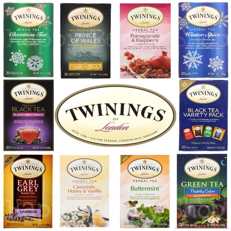 พร้อมส่ง 70+รส ชา Twinings แบบกล่องชุด 1 ชาทไวนิงส์ ชาอังกฤษในตำนาน บางรสไม่มีขายในไทย
