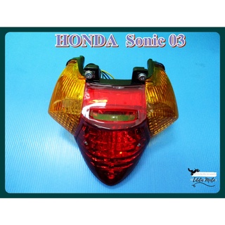 HONDA SONIC year 2003 TAILLIGHT TAILLAMP SET  // ไฟท้ายชุด เพชร (แดงส้ม) ตัวเก่า สินค้าคุณภาพดี