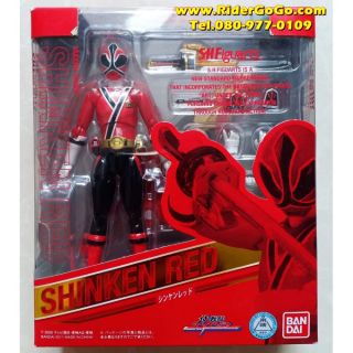 โมเดลฟิกเกอร์ชินเคนเรด ตัวเอกจากเรื่องขบวนการชินเคนเจอร์ S.H.Figuarts ShinkenRed Shinkenger ของแท้Bandaiจากญี่ปุ่น