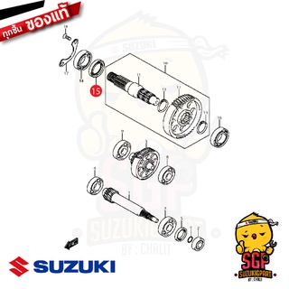 ซีลน้ำมันแกนราวสเตอร์ SEAL, AXLE SHAFT OIL แท้ Suzuki Nex 110 / Lets 110 / Address 110 / Nex 110 Crossover