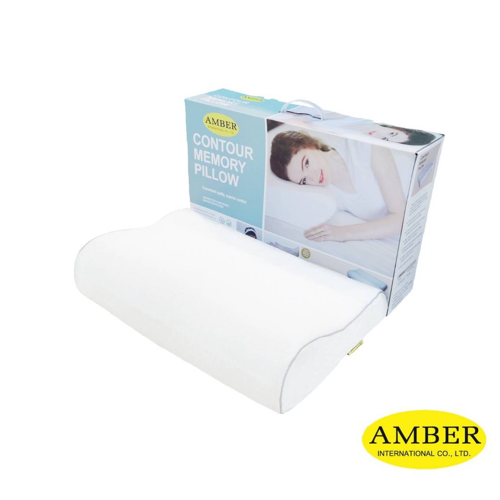 Amber Contour Memory Foam Pillow หมอนเมมโมรี่โฟมAmber ลดอาการปวดคอ