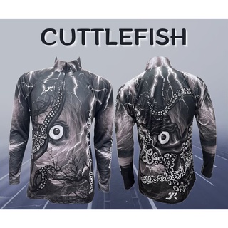 JK Thailand เสื้อตกปลา CUTTLEFISH ป้องกันรังสี UV 80% แห้งเร็ว