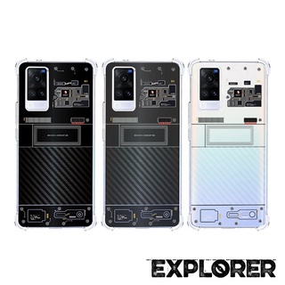 เคส Vivo X60 Pro [ Explorer Series ] 3D Anti-Shock Protection TPU Case