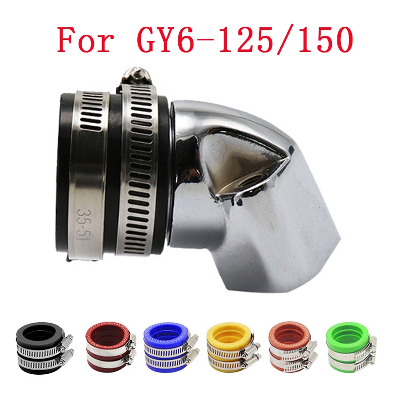 ท่อร่วมไอดีอลูมิเนียม พร้อมคาร์บูเรเตอร์อินเตอร์เฟซ 35 มม. สําหรับสกูตเตอร์ GY6 125 GY6 150