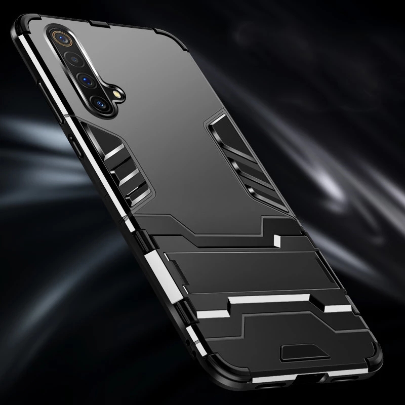 Realme X50 X50m XT X2 Pro X3 SuperZoom C11 C15 C17 Hybrid Heavy Duty เกราะกันกระแทก Kickstand เคสโทรศัพท์