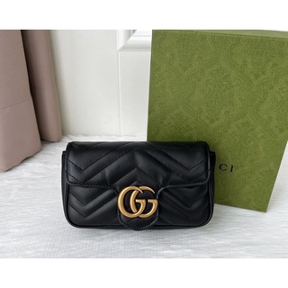 💝💖New Gucci marmont super mini สีดำของใหม่