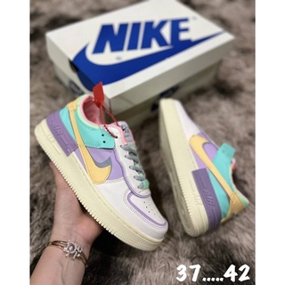 💫รองเท้าผ้าใบหญิง Nike Air Force1งานเกรดเอ + เพิ่มหนึ่งไซด+ดันส่+รับประกันสินค้าตรงปกตรงสีตรงไซ