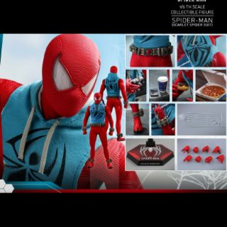 HOT TOYS VGM 34 SPIDER-MAN (SCARLET SPIDER SUIT)