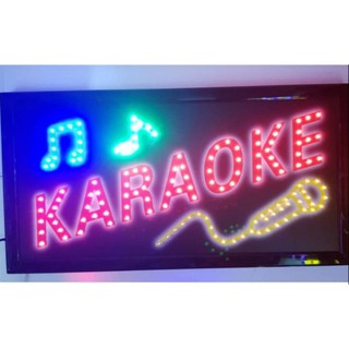 ป้ายไฟ LED KARAOKE คาราโอเกะ