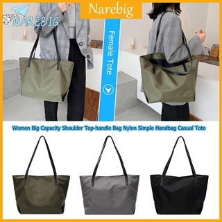 NAREBIG❤Women Big Capacity Shoulder Top-handle Bag Nylon Simple Handbag Casual Tote