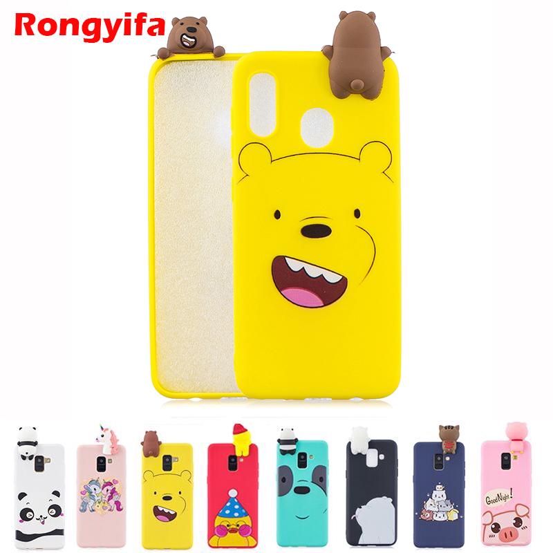 For Huawei Y7 Y9 2019 Case Pig Panda Bear Cute Case Little Yellow Duck Unicorn Phone Cover Case