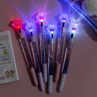 ปากกาเจลเรืองแสง ลายการ์ตูนอุ้งเท้าแมว สีดํา 0.38 มม. 1 ชิ้น