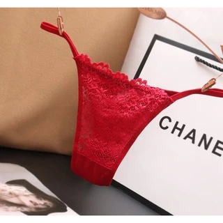 สินค้าพร้อมส่งจากไทย💥Angle Bra 💥(N653) กางเกงในเอวสายเดี่ยว แต่งด้านหน้าลูกไม้ สวยเซ็กซี่