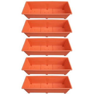 papamami Super plastic planting troughs - สีส้ม 88ซม. (5อัน)