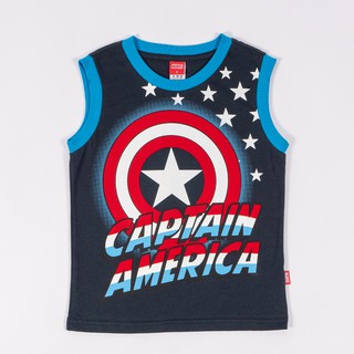 ราคาMarvel Boy Captain America Tank Top - เสื้อกล้ามเด็กมาร์เวลลายกัปตันอเมริกา สินค้าลิขสิทธ์แท้100% characters studio
