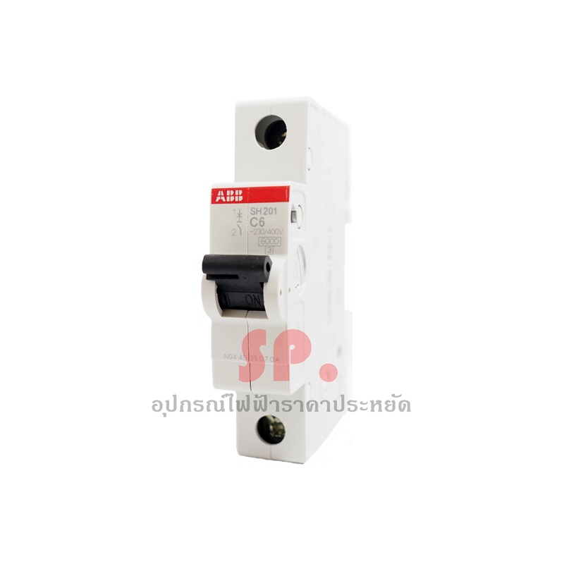 MCB เบรกเกอร์ลูกย่อย 1P, 3P 6kA ยี่ห้อ ABB