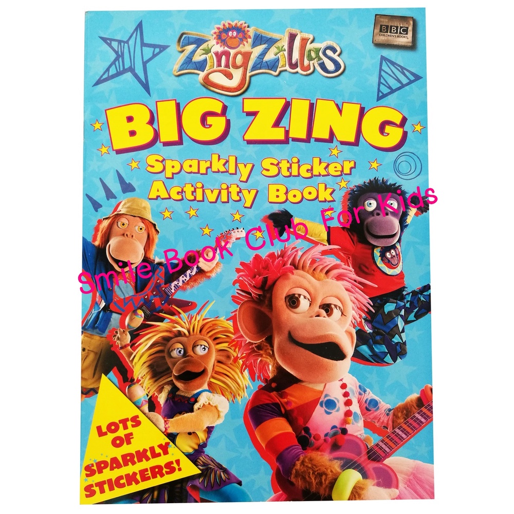 [In Stock] Zing Zillas Big Zing Sparkly Sticker and Activity Book (ของแท้นำเข้าจากอังกฤษ ไม่ใช่ของก๊