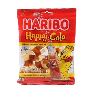 ฮาริโบ เยลลี่รสโคล่า Haribo Happy Cola Jelly 160g.