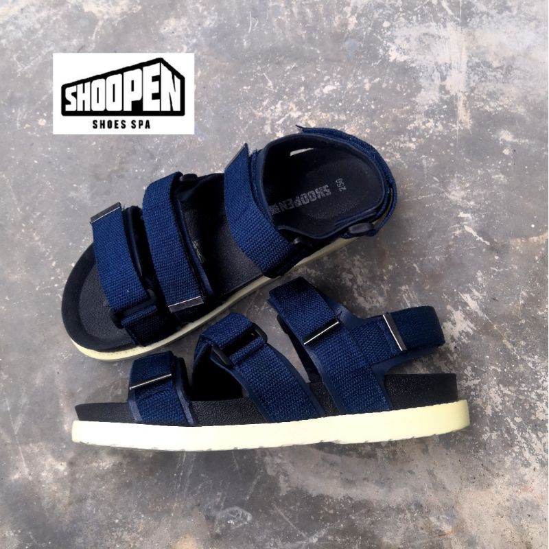 รองเท้ารัดส้น​ Shoopen​ Sandals​ Navy​ มือสอง​ สภาพดี