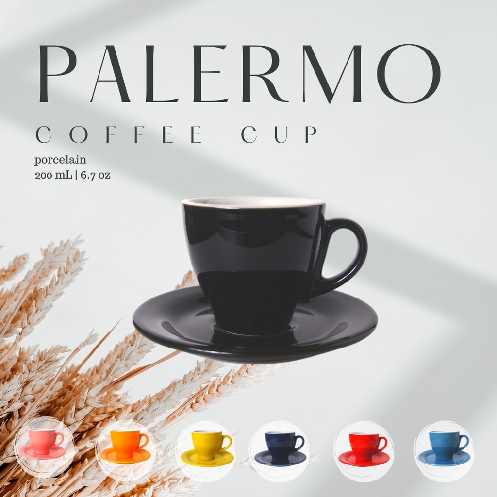 PALERMO Coffee Cup I Cappuccino Cup Porcelain I Milk Coffee Cup
