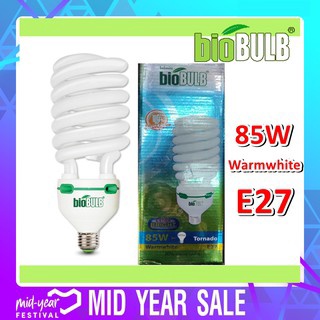 หลอดไฟทอร์นาโด 85w BIOBULB แสงสีส้ม WARMWIHTE  หลอดไฟเกลียว หลอดประหยัดไฟ E27 สำหรับไฟบ้าน 220v