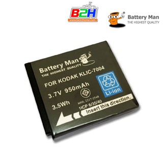 Battery Man แบตเตอรี่ กล้อง Kodak KLIC-7004 รับประกัน 1 ปี