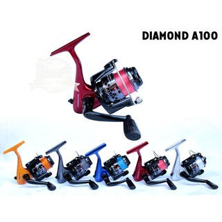 รอกสปินนิ่ง Diamond A100 (มี 5 สี Black,Blue,Orage,Silver,Red)