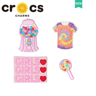 Crocs jibbitz charms การ์ตูนแคนดี้ซีรีส์รองเท้าดอกไม้หัวเข็มขัด crocs ด้านบน DIY หัวเข็มขัดตกแต่ง