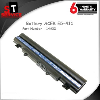 แบตเตอรี่ AL14A32 ACER ASPIRE E14 E15 Acer Aspire E5-411 E5-421G E5-431 E5-471 E5-511 บางปกติ ไม่นูน