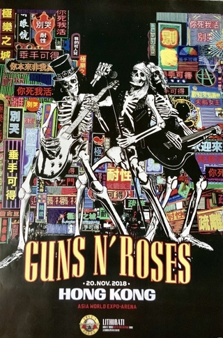 Guns N Roses,โปสเตอร์วงดนตรีต่างประเทศ AM/EU