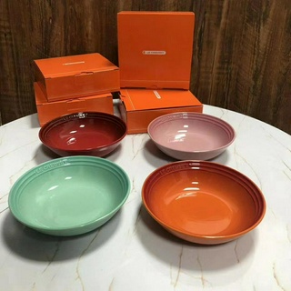 French cool color LC cereal bowl 18cm oatmeal salad bowl Dim sum bowl fruit bowl stoneware porcelain tableware