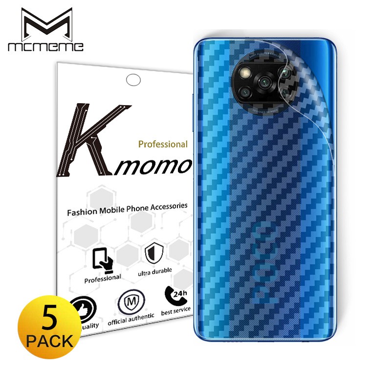 [ซื้อ 1 รับ 4] ฟิล์มคาร์บอนไฟเบอร์ ติดรอบตัวเครื่องด้านหลัง แบบ 3D สำหรับ Xiaomi POCO X8 F8 C85 M8s F7 X7 C75 C71 C61 C65 F5 F6 X6 X5 X4 X3 NFC M6 M4 M3 Pro F3 F4 GT 5G Pocophone F1