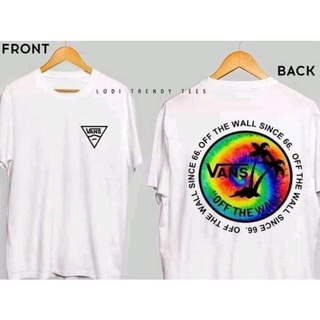 เสื้อยืดโอเวอร์ไซส์คลาสสิก 55-100 กก. Vanz The Wall พิมพ์ลายลําลองหลวม (ผ้าฝ้ายบริสุทธิ์ 101%)  7IB