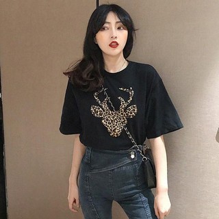 🔥ลดราคาพิเศษ🔥เสื้อแฟชั่น YF006 ผู้หญิงสไตล์เกาหลีเสื้อยืดคอกลม แขนกว้าง ไซส์ใหญ่ ผ้านิ่ม หลวมใส่สบาย ไซส์ M L XL XXL สี