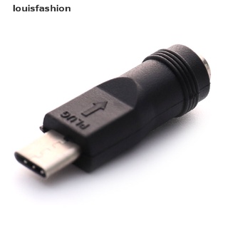 Lfth อะแดปเตอร์แปลงไฟ DC แจ็คตัวเมีย 5.5x2.1 มม. เป็น USB Type C ตัวผู้