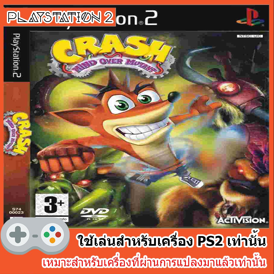 แผ่นเกมส์ PS2 - Crash Mind Over Mutant