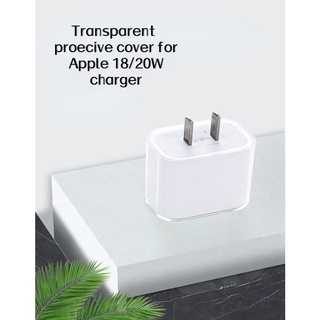 สินค้าเฉพาะจุด} การลดราคา❀  สไตล์เรียบง่าย ทนคราบ ที่ชาร์จ Apple เคสป้องกัน 5W 18/20W ไอโฟน Soft TPU โปร่งใส กันตก