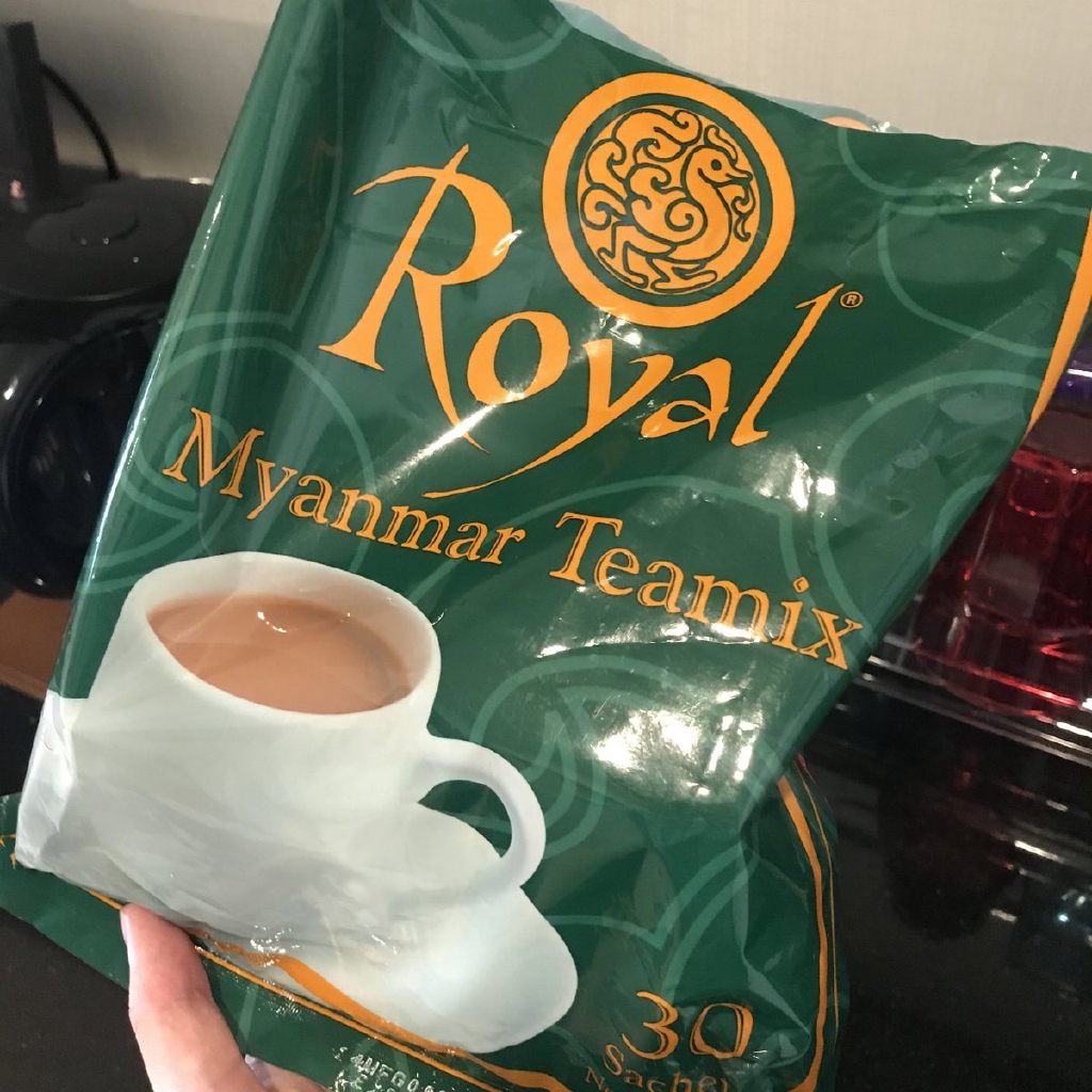 ปลอมคืนเงิน ชาพม่า Royal Myanmar Tea Mix บรรจุ 30 ซอง ชานม 3 in 1 นำเข้าจากประเทศพม่า 100%