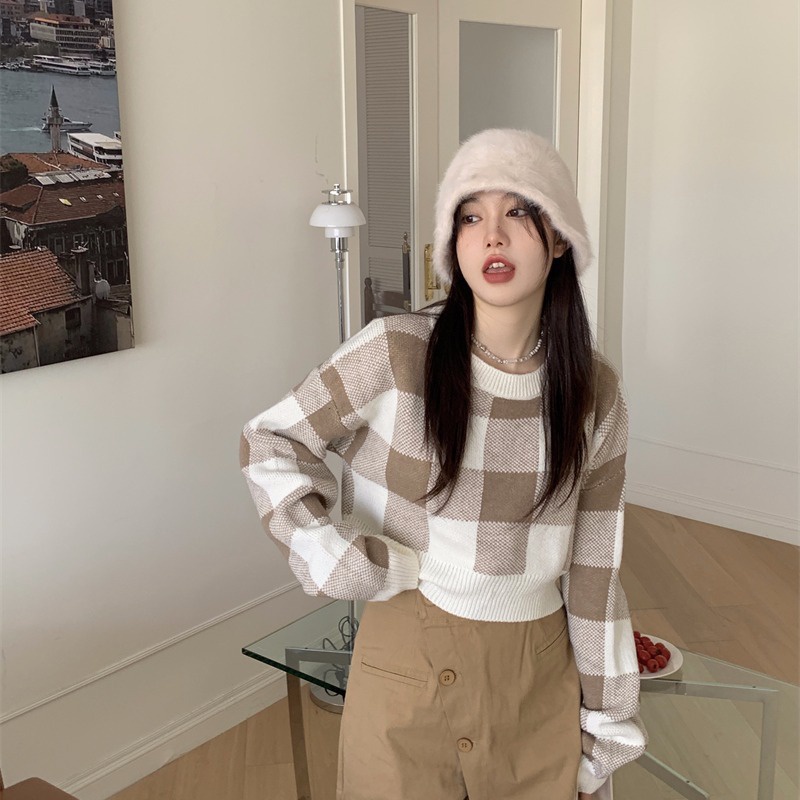 CROP SWEATER เกาหลี CARDIGAN SWEATHER เกาหลี SWEATER ผู้หญิง PREMIUM KNIT MATERIAL