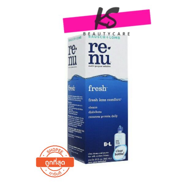 renu รีนู ล้างเลนส์  60 มล  exp 11/2024