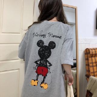 KKLIMISS "New"เสื้อ Oversize3 สีเสื้อโอเวอร์ไซส์ เสื้อยืดแฟชั่น Mickey Mouse สไตล์เกาหลี