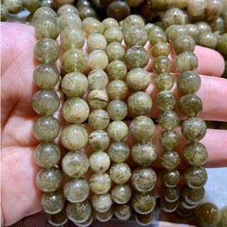 ไหมทองผสมโป่งขาม Gold Rutilated With Garden Quartz (เกรดพรีเมี่ยม)