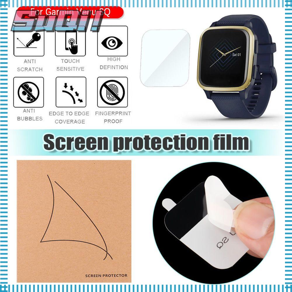 Soft Tempered Glass Protective Film For Garmin Venu SQ SQ Music Smart Watch Screen Protector Accessories