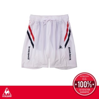 le coq sportif กางเกงเทรนนิ่งขาสั้น ออกกำลังกาย ผู้ชาย รุ่น SOLEIL SHORTS สีขาว Sport Training Short Pants