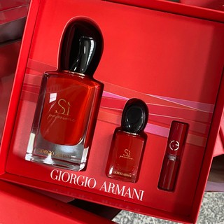 Giorgio Armani Si Passione EDP Spray 50ml + 7ml Sì Passione + ลิปแดง สี 400