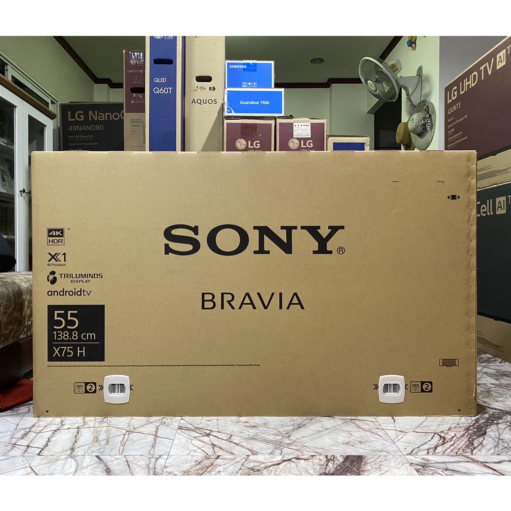 Sony KD-55X7500H (55 นิ้ว) | 4K Ultra HD | High Dynamic Range (HDR) | สมาร์ท ทีวี (Android TV)