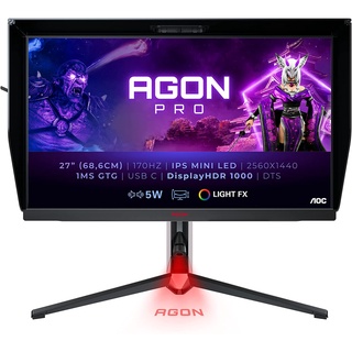 MONITOR (จอมอนิเตอร์) AOC AG274QXM/67 27" IPS 170Hz 1 ms ประกัน 3 ปี