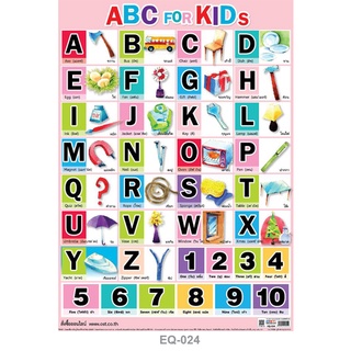 โปสเตอร์กระดาษ ABC for Kid #EQ-024 โปสเตอร์กระดาษ โปสเตอร์สื่อการเรียนการสอน