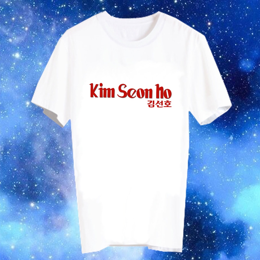 เสื้อยืดสีขาว สั่งทำ Fanmade แฟนเมด แฟนคลับ ศิลปินเกาหลี FCB112 คิมซอนโฮ Kim Seon Ho